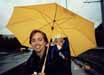 jenny and joe in rain
